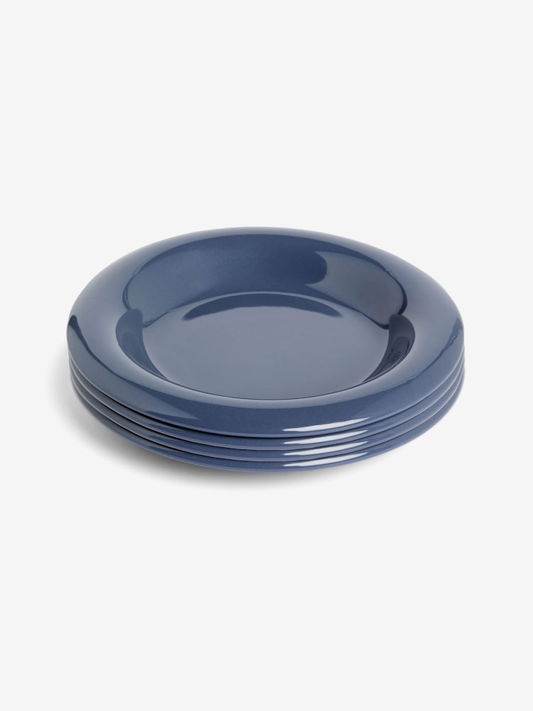 MADE.COM Set of 4 Blue Quell Side Plates - Image 3 of 3
