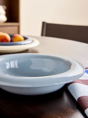 MADE.COM Set of 4 Blue Quell Pasta Bowls - Image 2 of 3