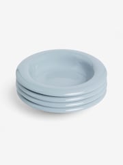 MADE.COM Set of 4 Blue Quell Pasta Bowls - Image 3 of 3