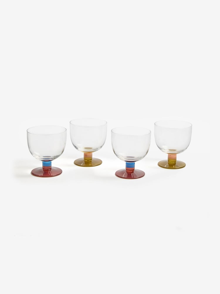 MADE.COM Set of 4 Multi Cally Wine Glasses - Image 4 of 4