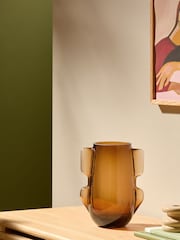 MADE.COM Brown Mira Glass Vase - Image 2 of 4