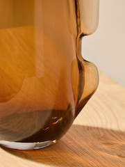 MADE.COM Brown Mira Glass Vase - Image 3 of 4