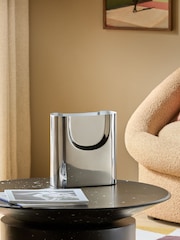 MADE.COM Chrome Juro Stainless Steel Vase - Image 1 of 4