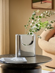 MADE.COM Chrome Juro Stainless Steel Vase - Image 2 of 4