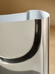 MADE.COM Chrome Juro Stainless Steel Vase - Image 3 of 4