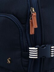 Joules Navy Blue Medium 4 Wheel Soft Suitcase - Image 7 of 9