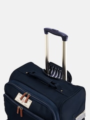 Joules Navy Blue Large 4 Wheel Soft Suitcase - Image 6 of 11