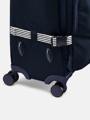 Joules Navy Blue Large 4 Wheel Soft Suitcase - Image 8 of 11