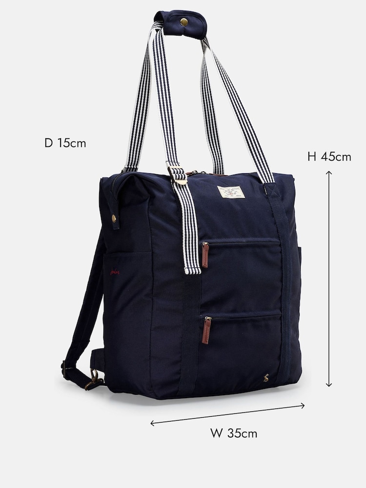 Joules Coast Navy Tote Backpack - Image 5 of 5 Joules Coast Navy Tote Backpack - Image 5 of 5