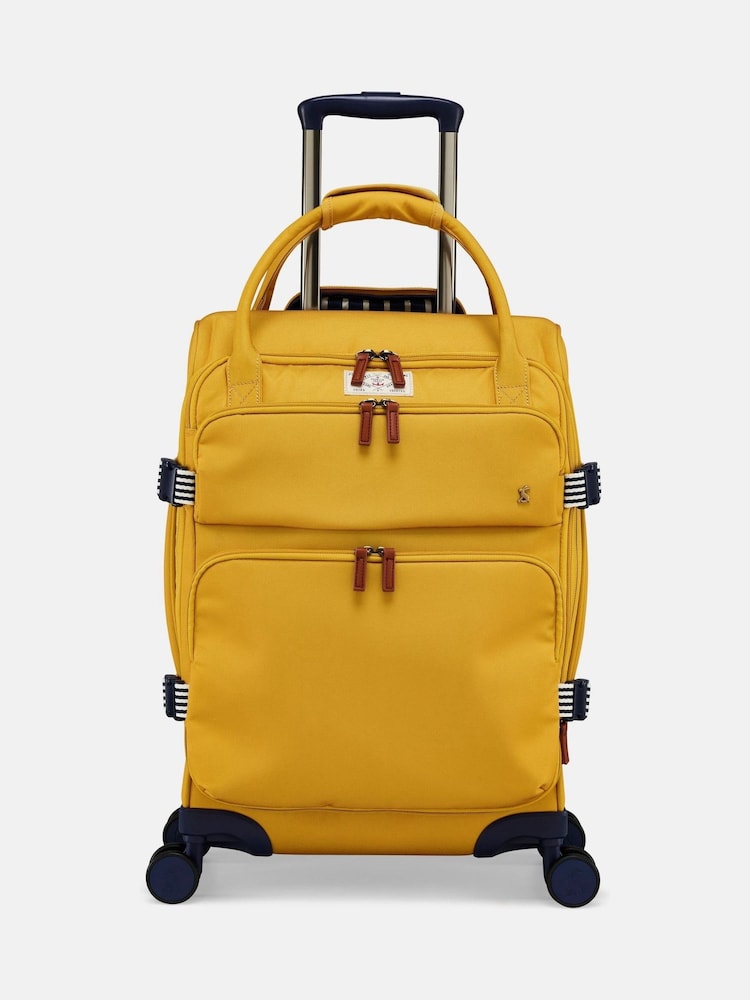 Joules Antique Gold Cabin 4 Wheel Soft Suitcase - Image 1 of 10