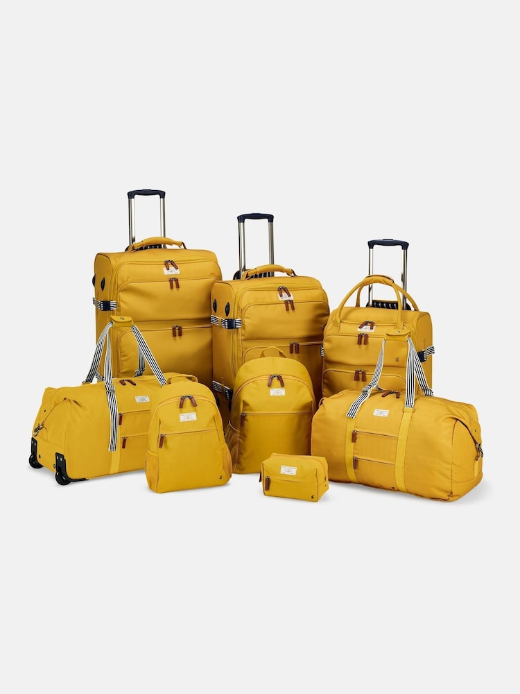 Joules Antique Gold Cabin 4 Wheel Soft Suitcase - Image 10 of 10