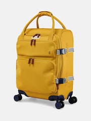 Joules Antique Gold Cabin 4 Wheel Soft Suitcase - Image 4 of 10