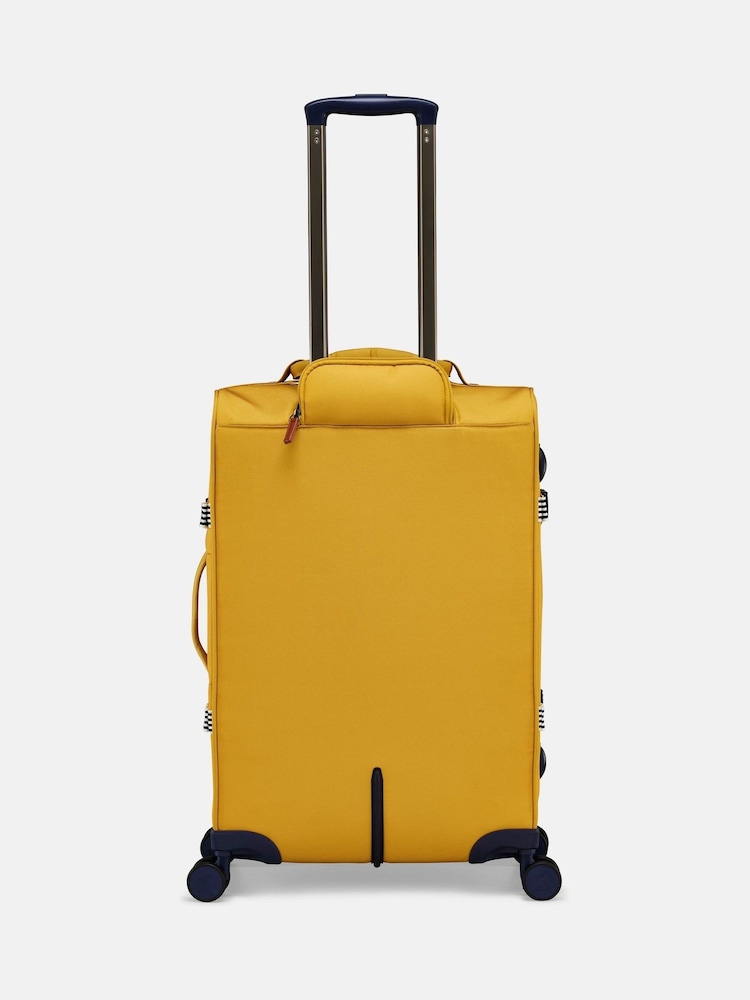 Joules Antique Gold Medium 4 Wheel Soft Suitcase - Image 2 of 7