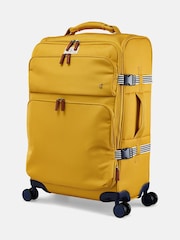 Joules Antique Gold Medium 4 Wheel Soft Suitcase - Image 4 of 7