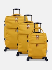 Joules Antique Gold Medium 4 Wheel Soft Suitcase - Image 6 of 7