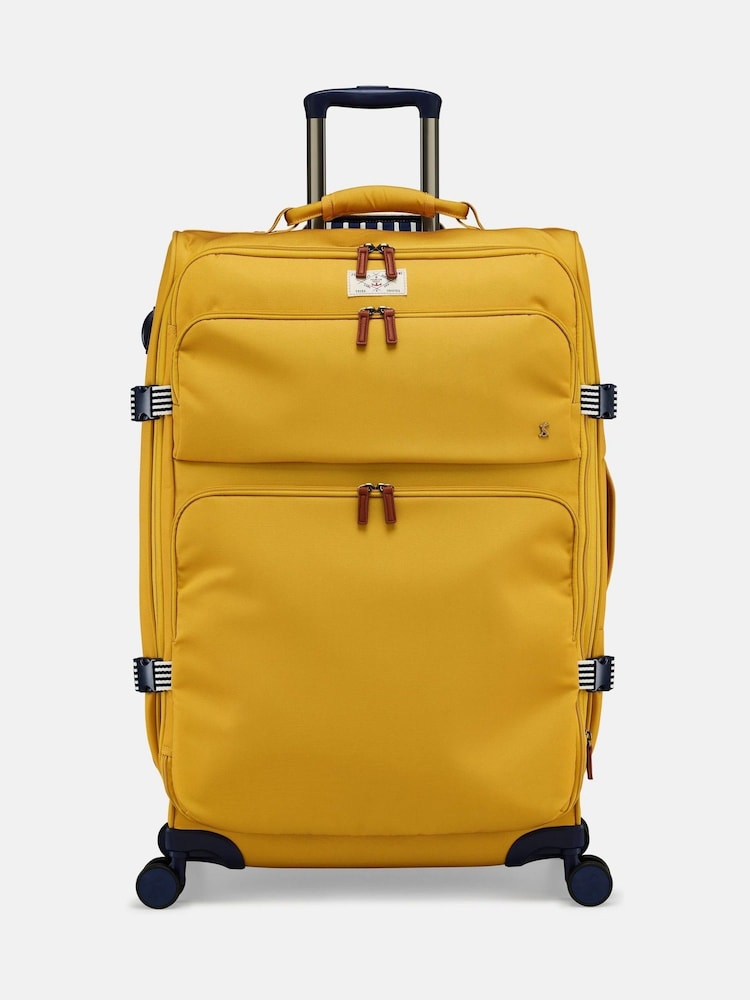 Joules Antique Gold Large 4 Wheel Soft Suitcase - Image 1 of 11