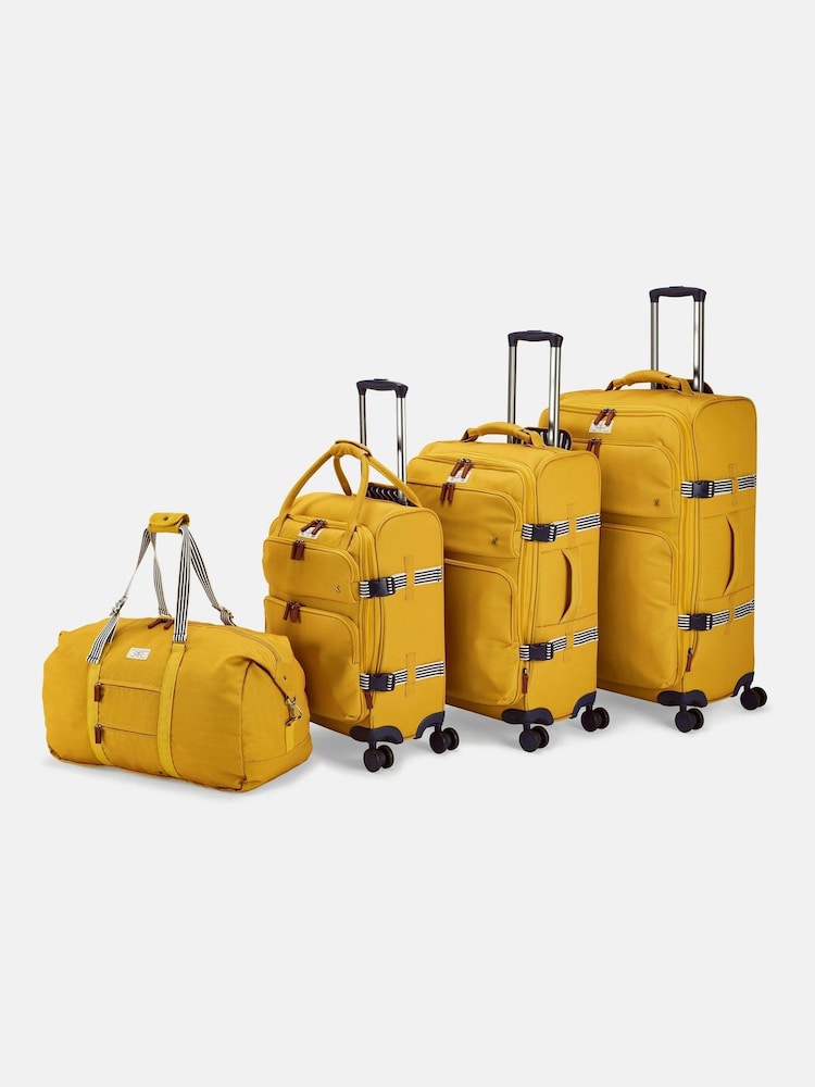 Joules Antique Gold Large 4 Wheel Soft Suitcase - Image 11 of 11