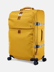 Joules Antique Gold Large 4 Wheel Soft Suitcase - Image 4 of 11