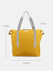 Joules Coast Antique Gold Packaway Duffle Bag - Image 3 of 7