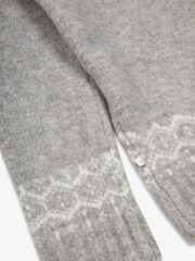 The Little Tailor Kids Snowflake Funnel Neck Chunky Christmas Jumper - Image 5 of 5