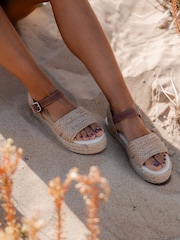 EMU Australia Natural Mackenzie Espadrille Sandals - Image 1 of 11