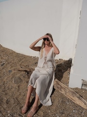 EMU Australia Nude Ikara Suede Slider Sandals - Image 2 of 7