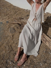 EMU Australia Nude Ikara Suede Slider Sandals - Image 3 of 7