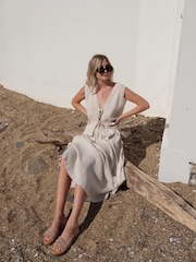EMU Australia Nude Ikara Suede Slider Sandals - Image 4 of 7