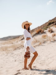 EMU Australia Brown Hyams Leather Plaited Sandals - Image 3 of 11