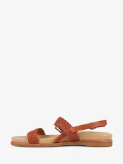 EMU Australia Brown Hyams Leather Plaited Sandals - Image 7 of 11