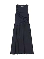 أزرق - فستان متوسط الطول غير متماثل الخصر من Mint Velvet - Image 6 of 7