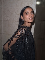 Black Sequin Tassel Midi Skirt - Image 3 of 8