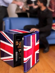 Husky Blue Union Flag Mini Fridge - Image 1 of 7