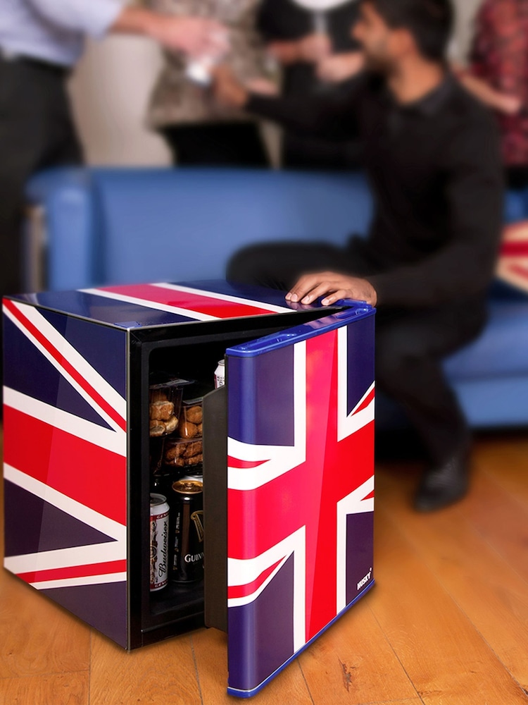 Husky Blue Union Flag Mini Fridge - Image 1 of 7