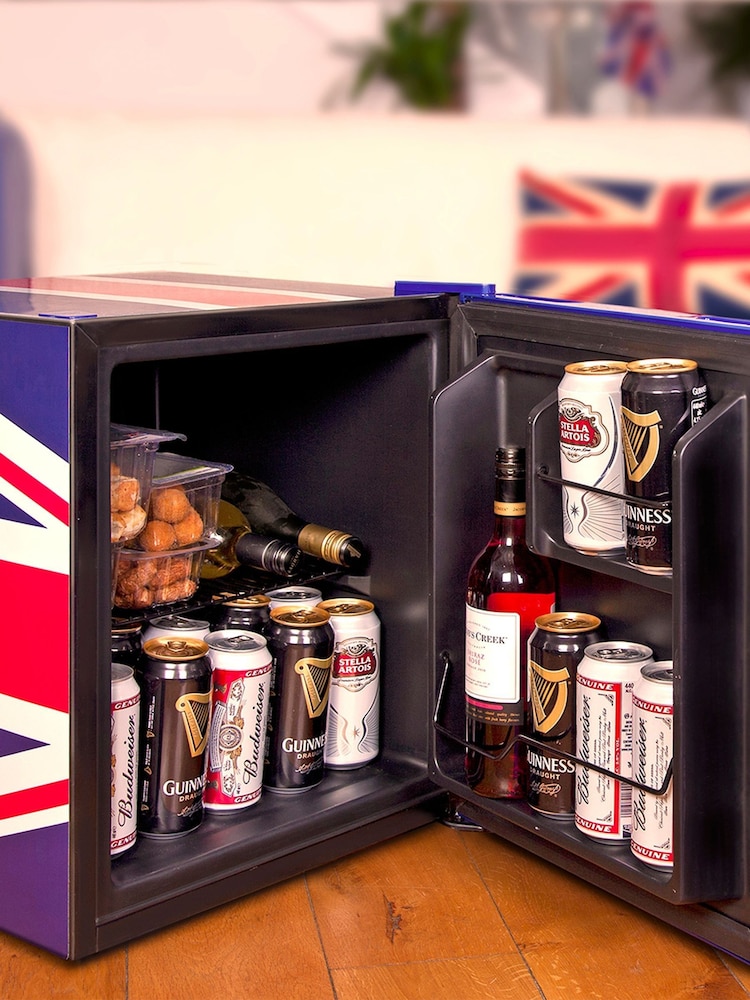 Husky Blue Union Flag Mini Fridge - Image 2 of 7