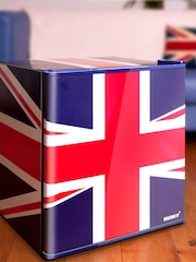 Husky Blue Union Flag Mini Fridge - Image 3 of 7