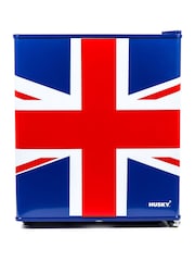 Husky Blue Union Flag Mini Fridge - Image 5 of 7