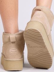 EMU Australia Nude Stinger Micro Flatform Sheepskin Boots - Image 4 of 6
