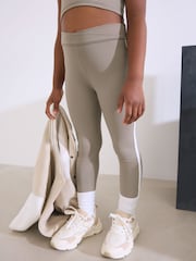 Khaki Green Side Trim Sports Leggings (3-16yrs) - Image 1 of 5