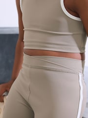 Khaki Green Side Trim Sports Leggings (3-16yrs) - Image 5 of 5