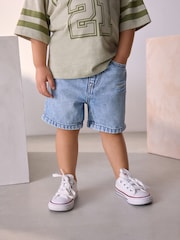 Light Blue Distressed Denim Shorts (3mths-7yrs) - Image 2 of 7