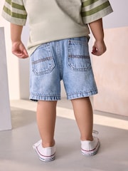 Light Blue Distressed Denim Shorts (3mths-7yrs) - Image 3 of 7
