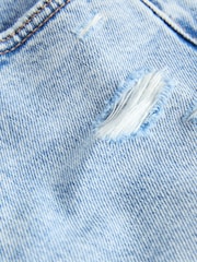 Light Blue Distressed Denim Shorts (3mths-7yrs) - Image 6 of 7
