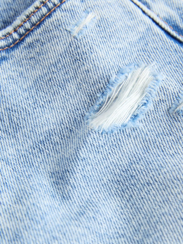 Light Blue Distressed Denim Shorts (3mths-7yrs) - Image 6 of 7