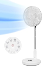 Air Pro White 13.5 Oscillating Pedestal Fan With Remote Control - Image 1 of 7