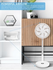 Air Pro White 13.5 Oscillating Pedestal Fan With Remote Control - Image 5 of 7