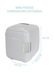 MONCOOK Grey Mono Glass Door Mini Fridge Cooling and Warming Functio 14L - Image 3 of 7
