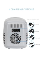 MONCOOK Grey Mono Glass Door Mini Fridge Cooling and Warming Functio 14L - Image 5 of 7