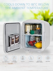 MONCOOK Grey Mono Glass Door Mini Fridge Cooling and Warming Functio 14L - Image 6 of 7