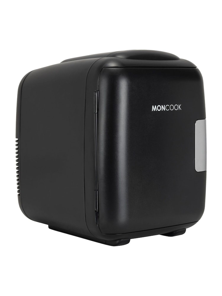 MONCOOK Black Glass Door Mini Fridge Cooling and Warming Functio 14L - Image 1 of 7